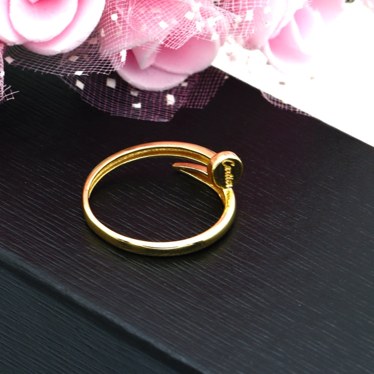 Real Gold GZCR Nail Plain Ring 0851/3 (SIZE 6) R1941