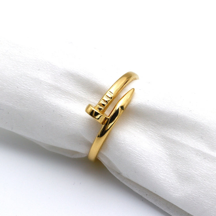 Real Gold GZCR Nail Plain Ring 0851/3 (SIZE 6) R1941