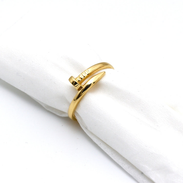 Real Gold GZCR Nail Plain Ring 0851/3 (SIZE 6) R1941