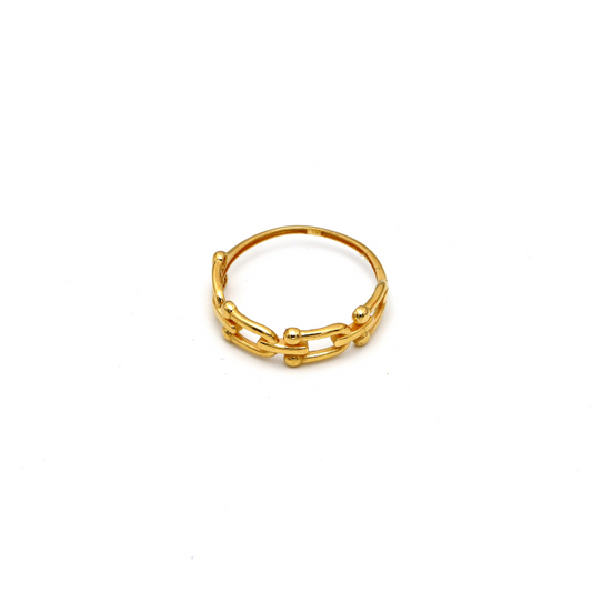 Real Gold GZTF Hardware Ring 0372/4Y (SIZE 5) R2061