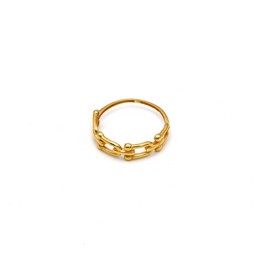Real Gold GZTF Hardware Ring 0372/4Y (SIZE 5.5) R1961