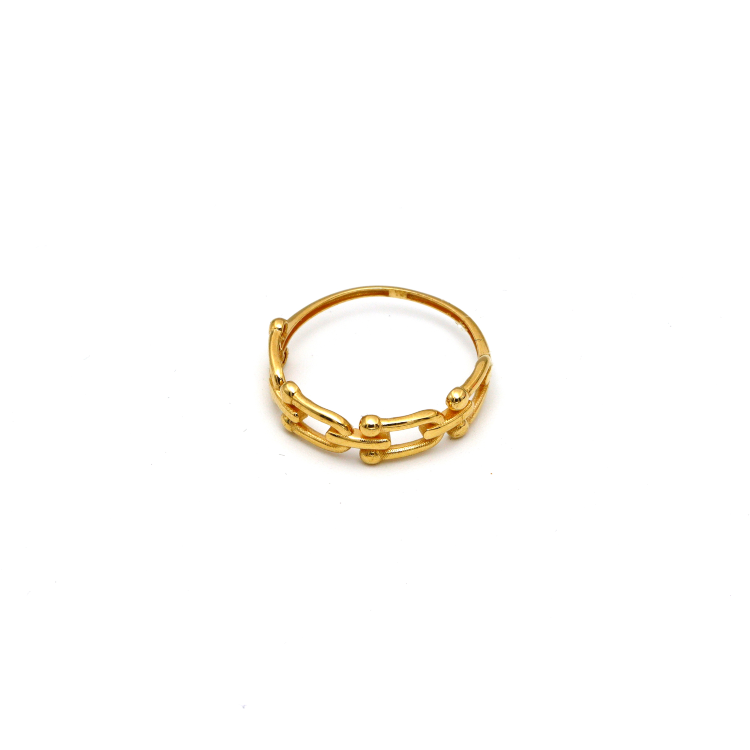 Real Gold GZTF Hardware Ring 0372/4Y (SIZE 8) R2063