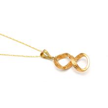 Real Gold Twisted Maze Hoop Necklace 3324/1/P CWP 1825