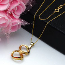 Real Gold Twisted Maze Hoop Necklace 3324/1/P CWP 1825