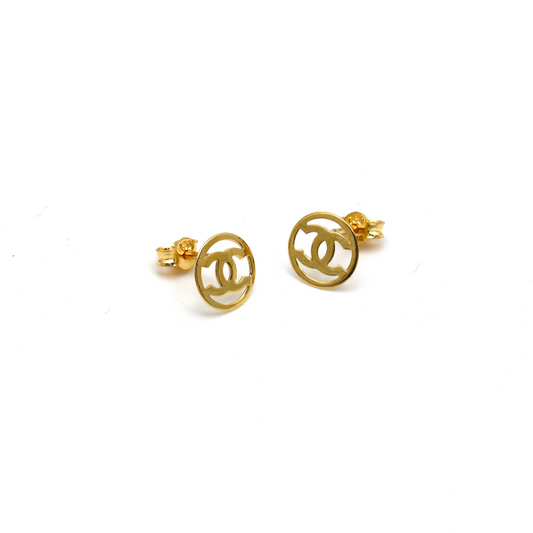 Real Gold CH Small Fine Earring Set 0302/1PK E1786