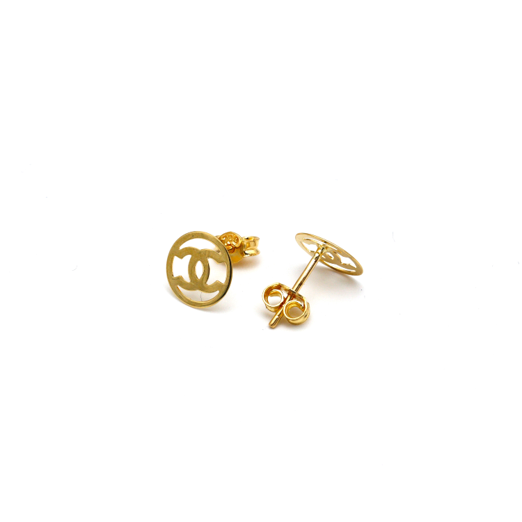 Real Gold CH Small Fine Earring Set 0302/1PK E1786