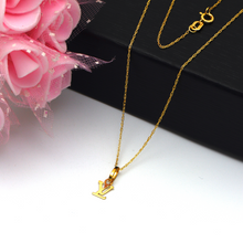 Real Gold LV Small Fine Necklace 0117/2KU CWP 1827