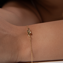 Real Gold GZTF Single Hardware Chain Adjustable Size Bracelet 6633 BR1624