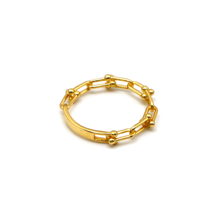 Real Gold GZTF Hardware Look Ring 7039 (SIZE 9) R2082