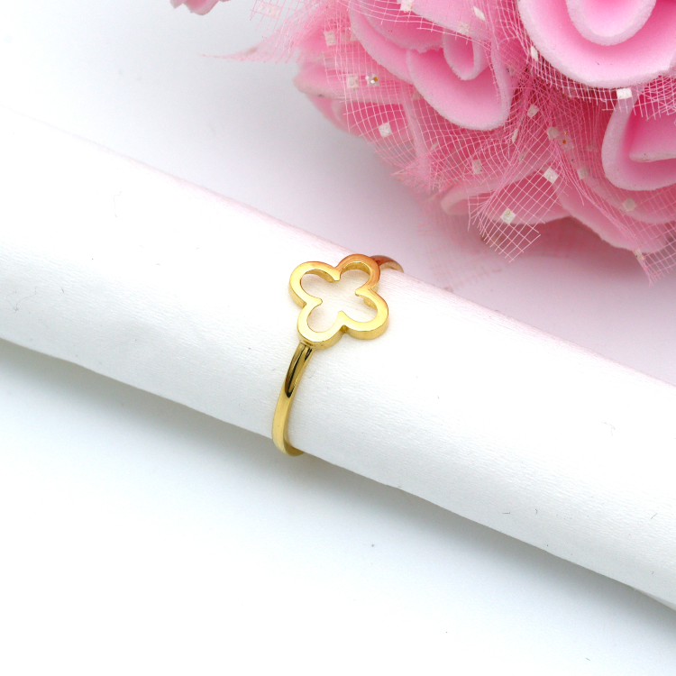 Real Gold VC Plain Square Ring 6769 (SIZE 4) R2195