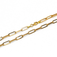 Real Gold Solid Link L Chain Necklace 1382 (45 C.M) CH1172