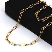 Real Gold Solid Link L Chain Necklace 1382 (45 C.M) CH1172