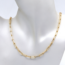 Real Gold Solid Link L Chain Necklace 1382 (45 C.M) CH1172