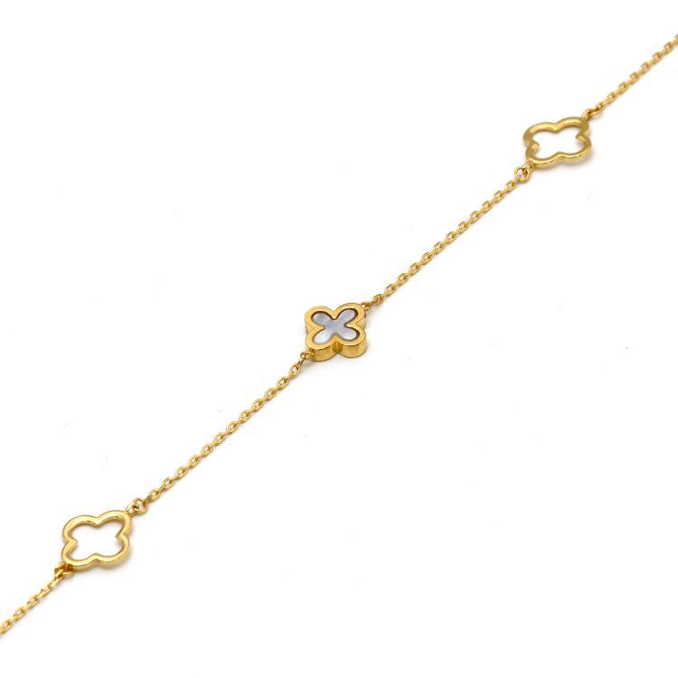 Real Gold 3 VC Bracelet 0642 BR1237 - 18K Gold Jewelry