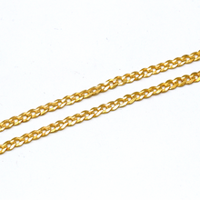 Real Gold Solid Figaro Men Chain Necklace 7908 (45 C.M) A CH1214