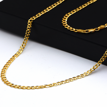 Real Gold Solid Figaro Men Chain Necklace 7908 (70 C.M) B CH1209