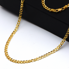 Real Gold Solid Figaro Men Chain Necklace 7908 (50 C.M) A CH1212