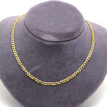 Real Gold Solid Figaro Men Chain Necklace 7908 (50 C.M) A CH1212