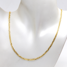 Real Gold Solid Figaro Men Chain Necklace 7908 (50 C.M) A CH1212
