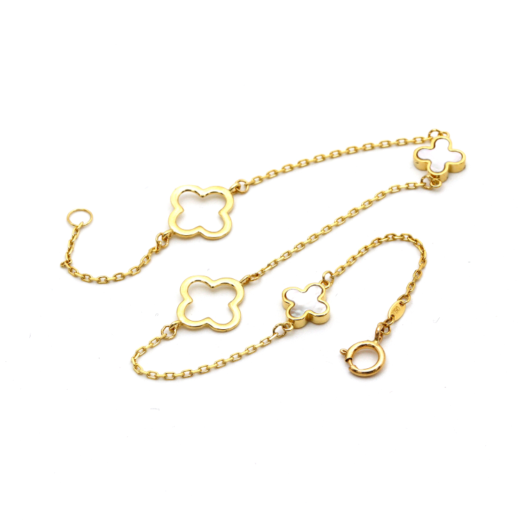 Real Gold VC Bracelet 0635 BR1274 - 18K Gold Jewelry