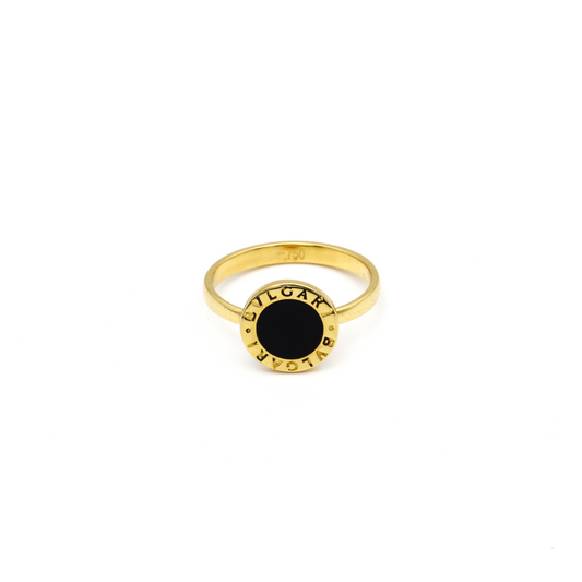 Real Gold BV Ring (SIZE 8.5) R1571 - 18K Gold Jewelry
