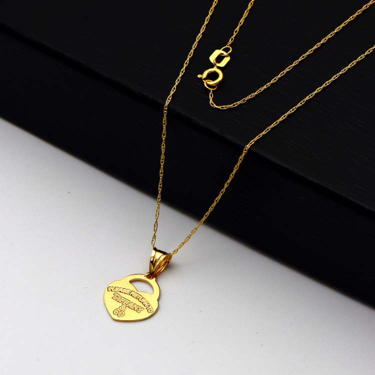 Real Gold TF Small Necklace CWP 1746
