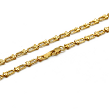 Real Gold GZTF Hardware Solid Chain Necklace 4566 (40 C.M) CH1218
