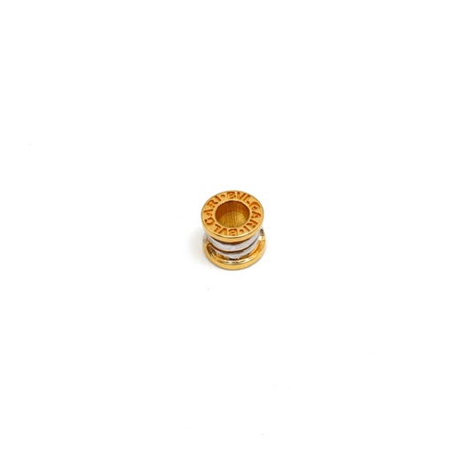 Real Gold GZBV 2 Color Small Round Roller Pendant 0159-YM A P 1868