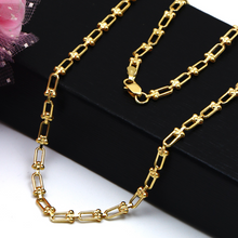 Real Gold GZTF Hardware Solid Chain Necklace 4566 (50 C.M) CH1219