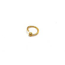 Real Gold Round Ball Nose Ring Piercing 0006 NP1022