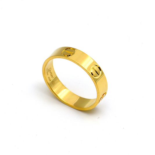 Real Gold GZCR Solid 5 M.M Ring 0211/4 (SIZE 8) R2392