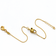 Real Gold GZTF Single Hardware Chain Adjustable Size Bracelet 6633 BR1624