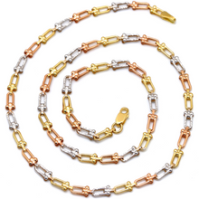 Real Gold GZTF 3 Color Hardware Solid Chain Necklace TC-4566 (50 C.M) CH1247