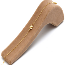 Real Gold GZTF Single Hardware Chain Adjustable Size Bracelet 6633 BR1624