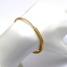 Real Gold GZCR Embossed Stone Screw Bangle 0342 (SIZE 16) BA1448