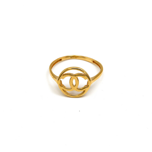 Real Gold GZCH Plain Round Ring 0074-7YZ (SIZE 7) R2241