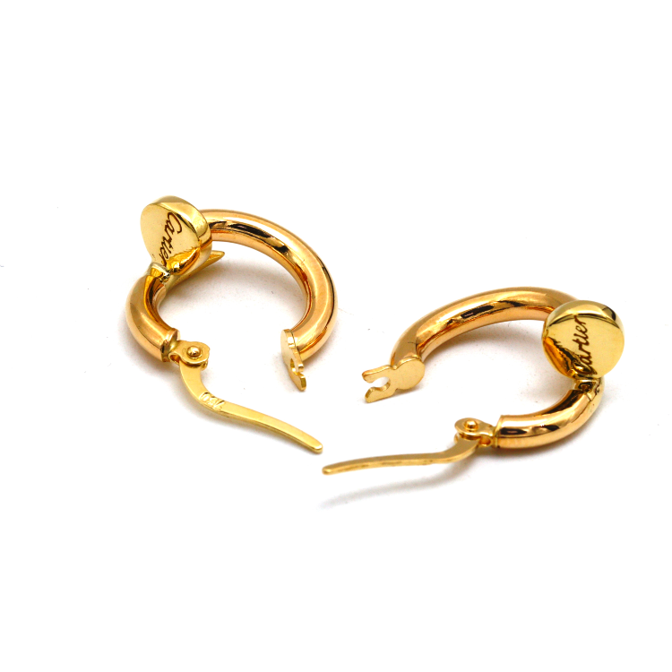 Real Gold GZCR Nail Earring Set - Style 0551-I, Design E1836