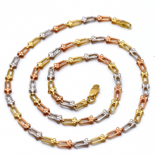Real Gold GZTF 3 Color Hardware Solid Chain Necklace TC-4566 (45 C.M) CH1244