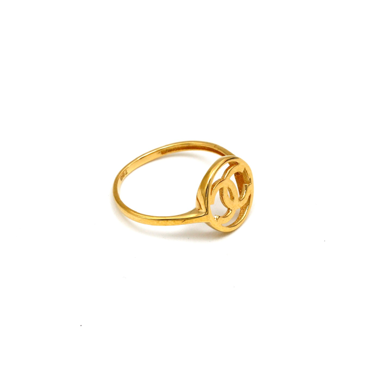 Real Gold GZCH Plain Round Ring 0074-7YZ (SIZE 5.5) R2238