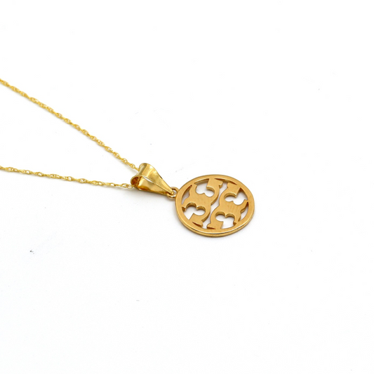 Real Gold Cavalli Round Plain Necklace 0022-5KU CWP 1869